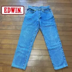 EDWIN★90'sケミカルウォッシュストレートデニムパンツ ♠︎サイズ32のサムネイル