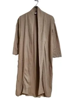 SHEIN ロングカーディガン ケーブル編み ベージュ Mサイズ おしゃれ 美品
