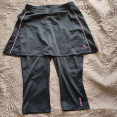 スカート付きレギンス M 黒