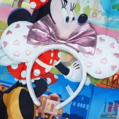 ミニーマウス ミニー ハート柄 カチューシャ
