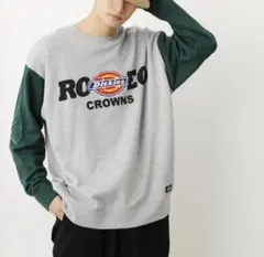 ロデオクラウンズ　DICKIESバイカラースウェットトップス Mサイズ