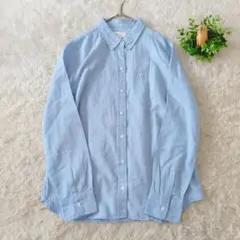 GAP　ギャップ　ボタンダウン　オックスフォードシャツ　シャツ　S　水色