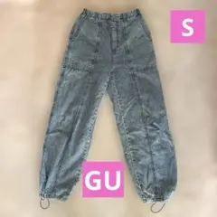 ★GU ★ワークパンツ デニム☆ジョガーパンツ★Sサイズ★