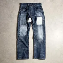 日本製 KARAKOTO パッチワーク デニムパンツ 岡山児島 5P 濃紺のサムネイル