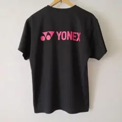 YONEX Tシャツ Mサイズ 　黒　バックロゴ　バトミントン　テニス