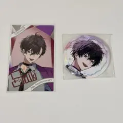 にじさんじ　7周年　佐伯イッテツ 缶バッチ　チェキ