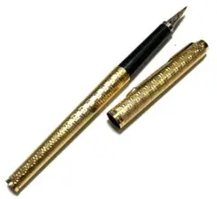 レア柄 Parker パーカー 180 万年筆 14K金メッキ フランス製 廃盤