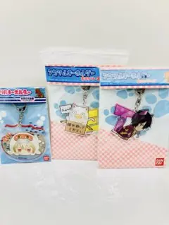 【新品・レア】銀魂 アクリルキーホルダー 3種セット（沖田・高杉・エリザベス）