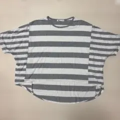 SEVENDAYS=SUNDAY ボーダーTシャツ グレー×ホワイトのサムネイル
