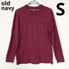 オールドネイビー old navy Sサイズ エンジ ニット クルーネック