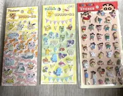 ぷっくりシール♡クレヨンしんちゃん、ポケモン