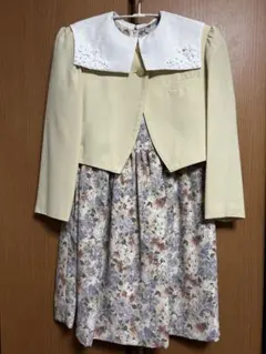 ジャケット付き花柄ワンピースフォーマル130A