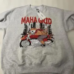 MAHA GRID グレー スウェット