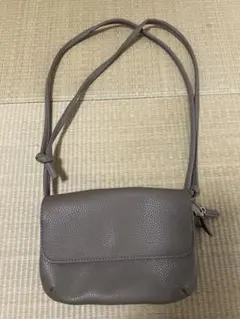 studio CLIP グレーショルダーバッグ