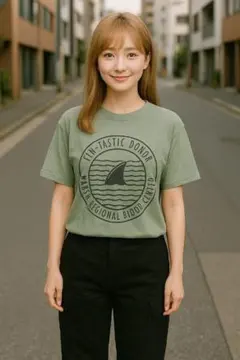 Marsh Blood Center サメ 海 背び Tシャツ