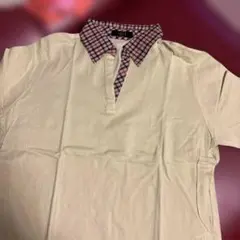 DAKS チェック襟 ポロシャツ 半袖