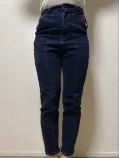 アベイル レディース デニムパンツ スキニー インディゴブルー　ハイウエストのサムネイル