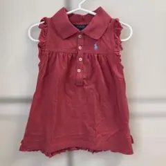 Polo Ralph Lauren 赤 フリル付きワンピース 3/3T