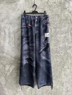 Maison MIHARA YASUHIRO~ダメージ加工風 ワイドデニムパンツ - メルカリ