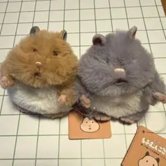 未使用タグ付き》はむにぎり ぬいぐるみ 2匹セット - メルカリ