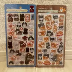 ボンボンドロップシール　犬　 2セット
