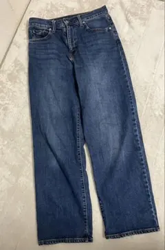 無印良品　RELAXED WIDE ストレートデニムパンツ　25