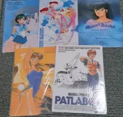 アニメ　未使用　下敷き　5枚セット