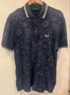 【希少デザイン・入手困難】FRED PERRY 総花柄ポロシャツ Mサイズ