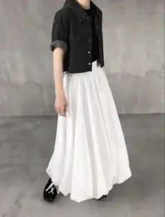 SHEIN シーイン　バルーンスカート　ロングスカート