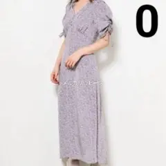 ①Snidel 花柄マーメイドワンピ パープル 細見え フェミニン デート服