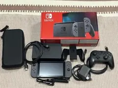 Nintendo Switch 本体 グレー Joy-Con 純正プロコンセット