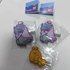 【メルカリ便】お文具といっしょ　ヘアクリップ　猫さん　ゼリーさん