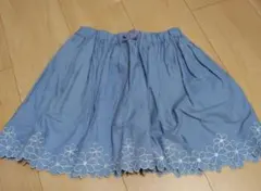 anyfamkids スカート　キッズ　刺繍　夏　120 ファミリア