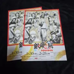 銀魂展 札幌 フライヤー 2枚セット