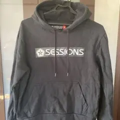 SESSIONS フード付きパーカー M ブラック