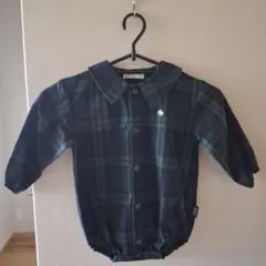 POLO ポロ　チェックシャツロンパース
