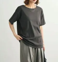 グリーンパークス 半袖Tシャツ リブ仕様 新品タグ付きのサムネイル
