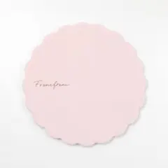 トリベットM フリル ロゴ アイボリー　鍋敷き　フランフランのサムネイル