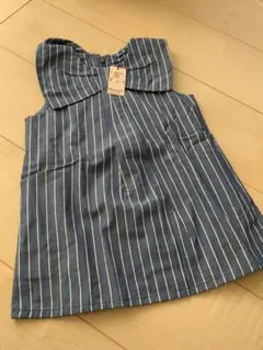 お値下げpetit mainノースリーブワンピース90cm