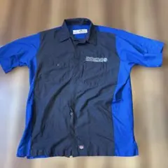 RED KAP 半袖ワークシャツ 黒/青アメリカ買い付け古着