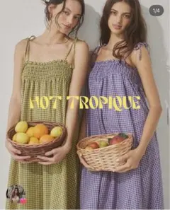 超美品 Plaid Ribbon Camisole Dressのサムネイル