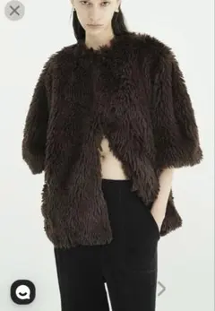 CLANE HALF SLEEVE FAKE FUR JACKET サイズフリー