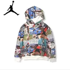 JORDAN｜マイケルジョーダン総柄フーディLパーカーNIKEエアマックス