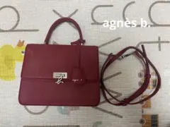 agnès b.　バッグ　レッド