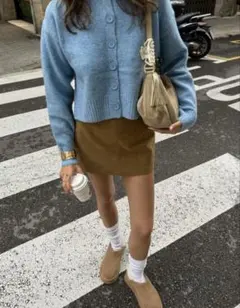 ZARA ライトブルー カーディガン 長袖