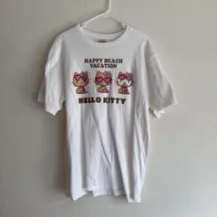 HELLO KITTY Tシャツ ホワイト 日焼けキティ