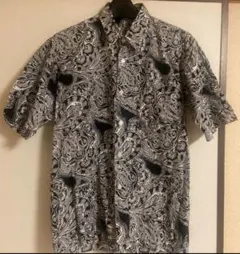 半袖＊メンズ総柄シャツ＊ペイズリー＊M