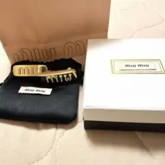 miu miu☆髪留めヘアクリップ べっ甲柄 - メルカリ