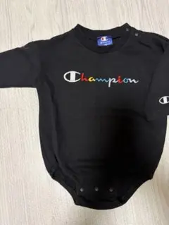 Champion ロンパース ブラック 70