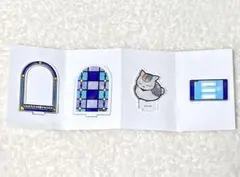 夏目友人帳◇アクスタコレクションLite ニャンコ先生ステンドグラス風（青）